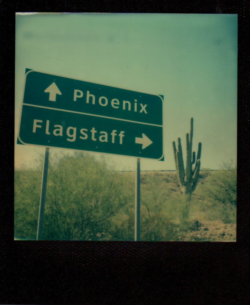 EllenJoRoberts's tweet photo. #PolaroidWeek #roidweek2016 @Impossible_HQ #SX70 #Arizona #Highway @ArizonaDOT @ArizonaTourism @Flickr #instantfilm https://t.co/wQzVITbEfC