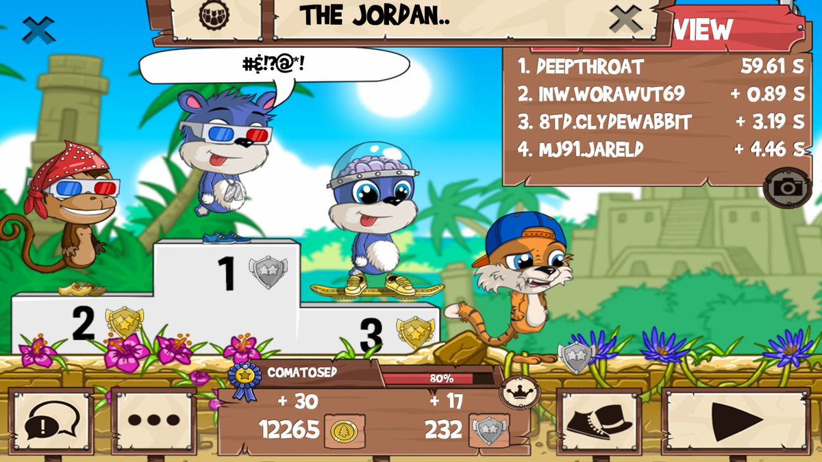 YouLoseYouAss's tweet photo. Want to catch an L? #funrun2 #Worawut69 #ClydeWabbit #JARELD https://t.co/DoO3JKLAmf