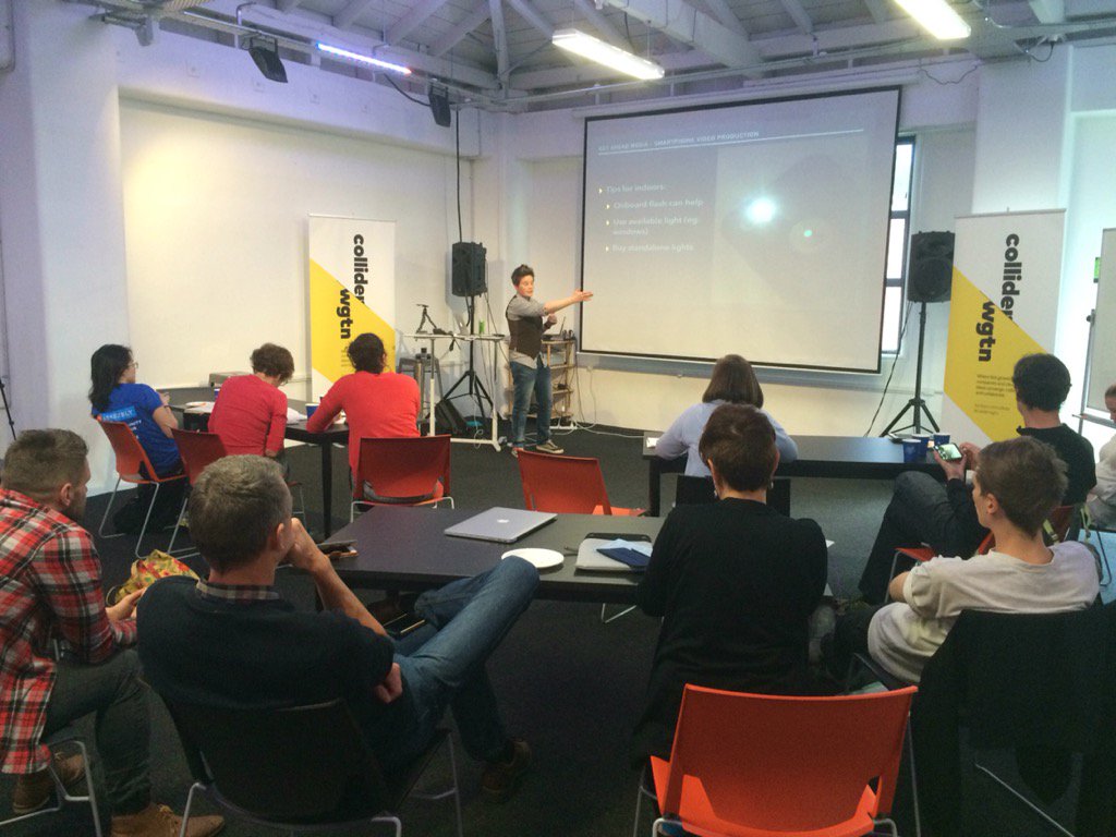 lizeImmelman's tweet photo. Fun session, lots of hot tips with @getaheadmedia at the @BizDojo on Tory. Thanks Fran. https://t.co/IKLWcXbMxu
