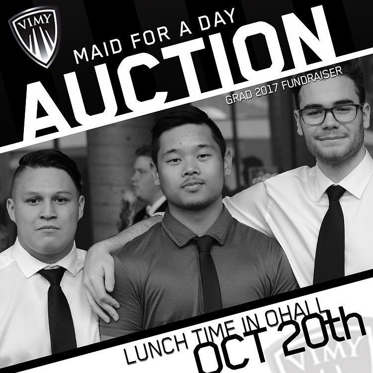 VimyAcademy's tweet photo. Don't forget to bring your moola tomorrow for the #Maidforaday Auction. #vimygrad2017 fundraiser #co 
TIP: pool you… https://t.co/WFofhFs0DC