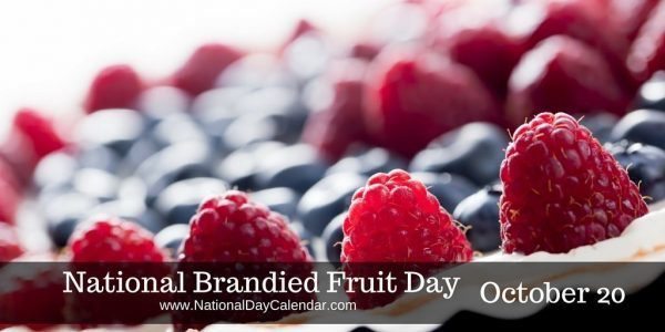 October 20, 2016 – NATIONAL BRANDIED FRUIT DAY – NATIONAL GET SMART ABOUT CREDIT DAY – GET… nationaldaycalendar.com/2016/10/19/oct…