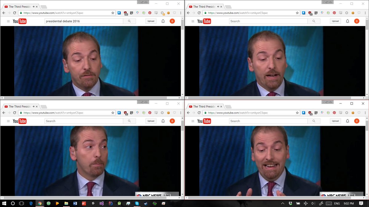 _BSherman's tweet photo. When you have to watch the debate from all angles #ahsapdebate https://t.co/3xy6dF8onE