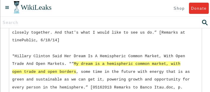 WikiLeaks on Twitter: "Email released by #WikiLeaks mentioned in tonight's #debate: https://t.co