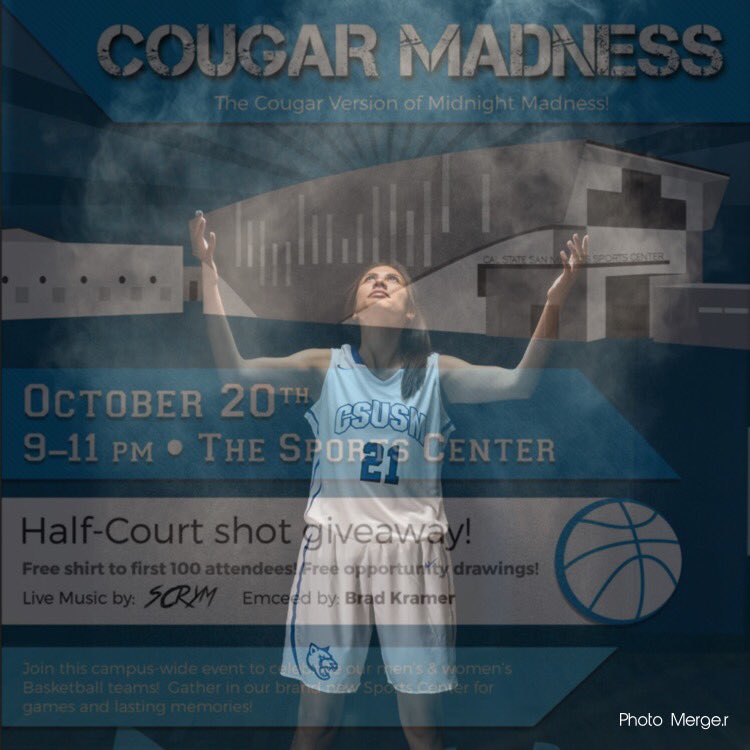 CSUSM_WBB's tweet image. 1 more day until Cougar Madness. Let&apos;s pack @CSUSMSportsCntr !@CSUSMcougars @CSUSM_BLUCRU @sanmarcoscity #csusmwbb #csusm #WeHaveArrived