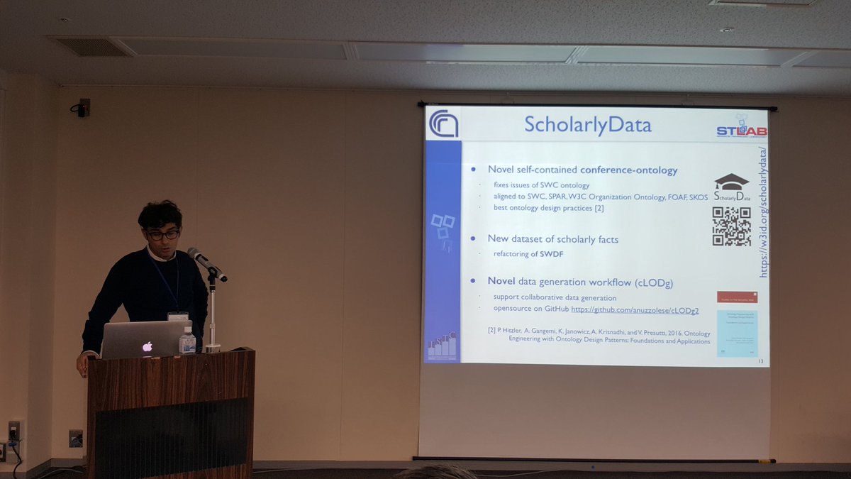vpresutti's tweet image. #iswc2016 @andriry rocks presenting @scholarData @AnLiGentile @aldogangemi @stlab_cnr