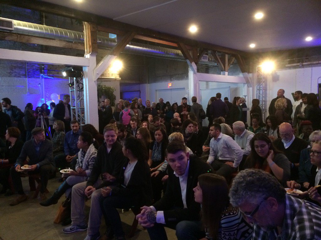 Townsqd's tweet image. packed house tonite 4 #localbusiness speakers on #lovelocal &amp;amp; success @JacobsenSaltCo @Nongskhaomangai @saltandstraw