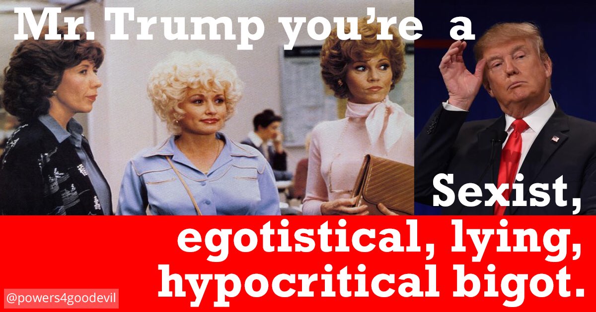 DebsterGroff's tweet photo. In a very bigly way...#debatenight https://t.co/J3qOWePqQm