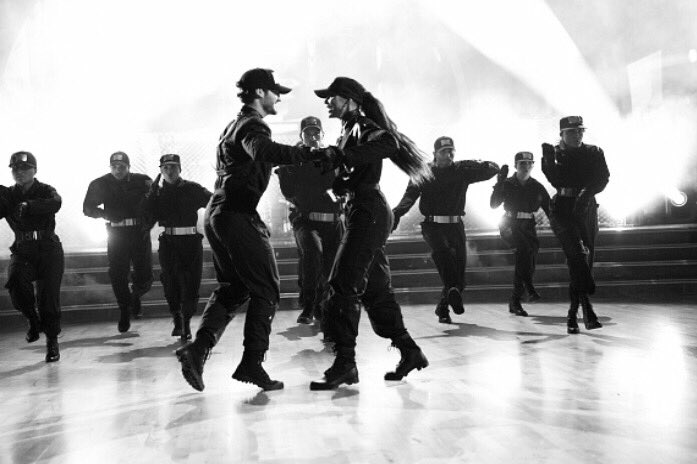 TamarAccess's tweet photo. 😎❤️ Tamar and Val scored a perfect score dancing to @JanetJackson's "Rhythm Nation" one year ago today. #teamValenTay #DWTS https://t.co/N8XIjc4b6w