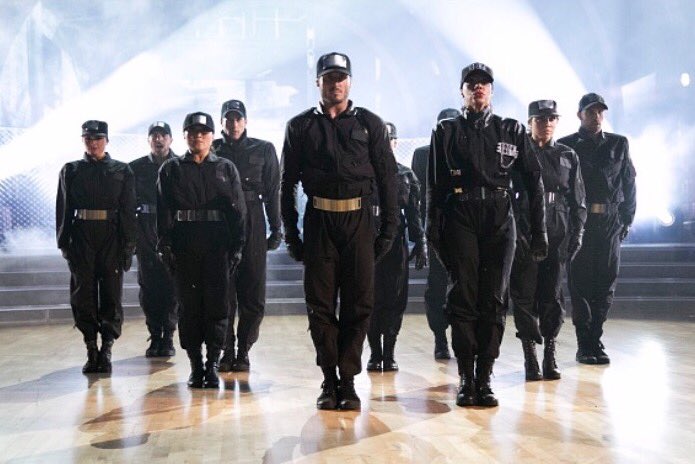 TamarAccess's tweet photo. 😎❤️ Tamar and Val scored a perfect score dancing to @JanetJackson's "Rhythm Nation" one year ago today. #teamValenTay #DWTS https://t.co/N8XIjc4b6w