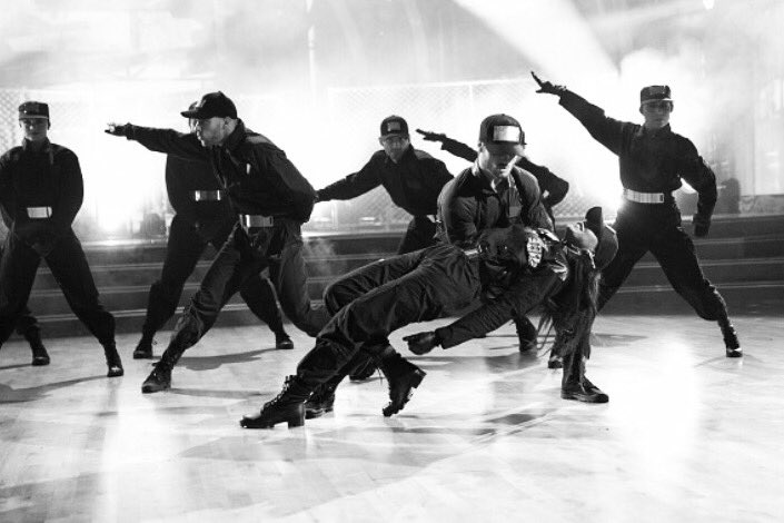 TamarAccess's tweet photo. 😎❤️ Tamar and Val scored a perfect score dancing to @JanetJackson's "Rhythm Nation" one year ago today. #teamValenTay #DWTS https://t.co/N8XIjc4b6w