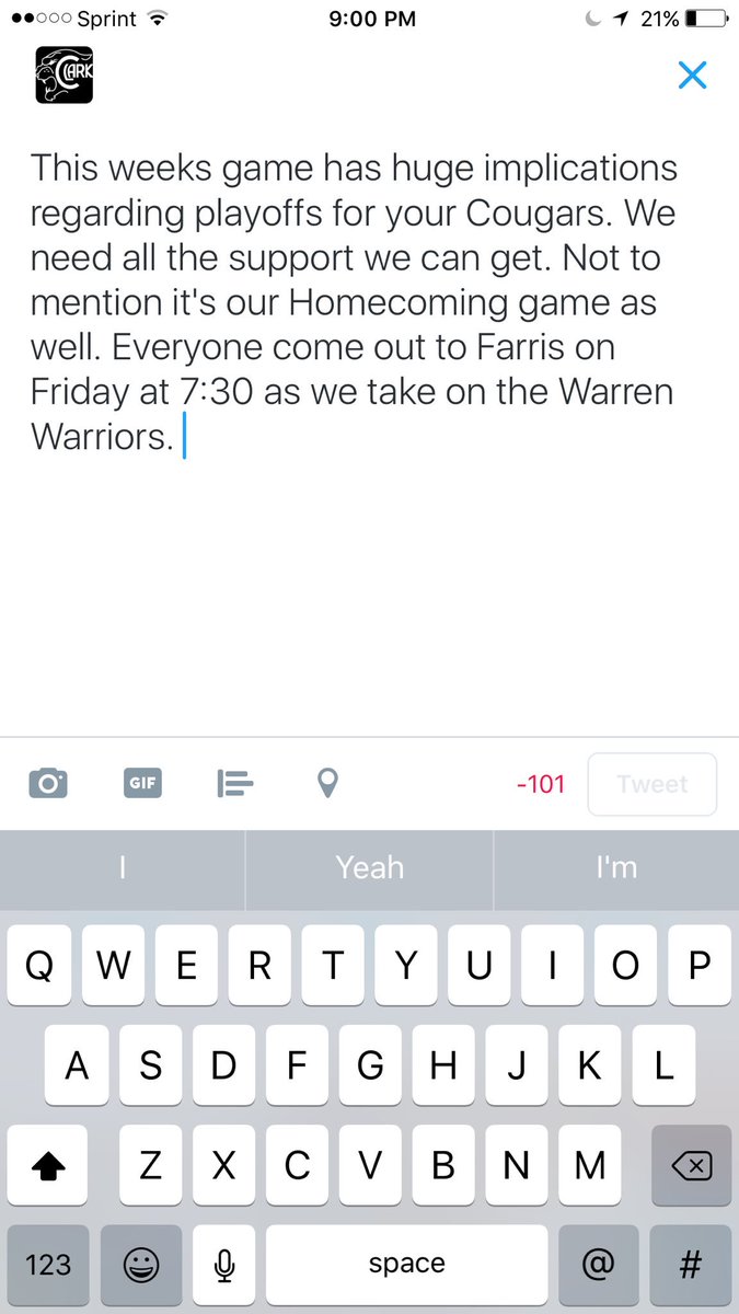Cougar Football tweet media