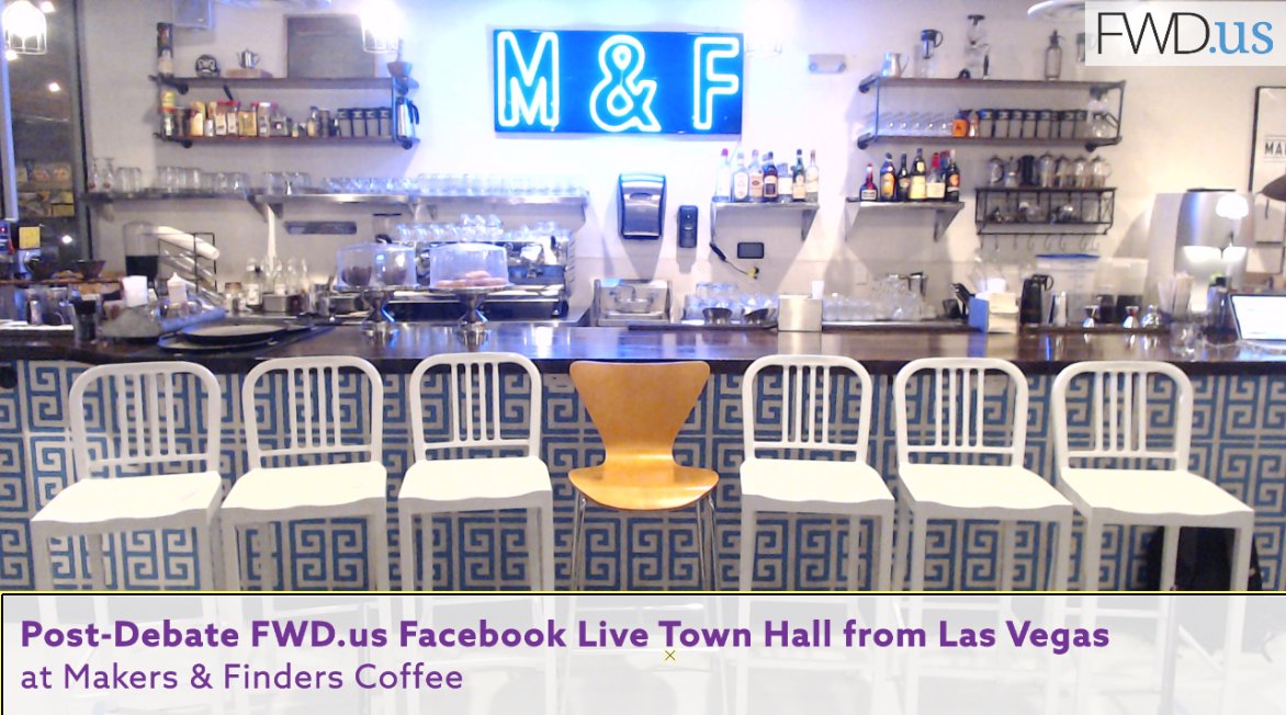 FWDus's tweet photo. Sneak Peak: Tune in to https://t.co/PbrECGppEt right after this #debate for a FB Live Town Hall on #immigration https://t.co/Q2rkZhz1Iw