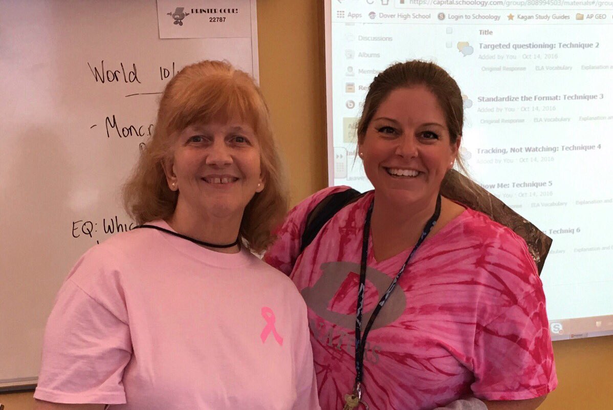 mrsomans's tweet photo. GO PINK!! Supporting the cause!! PLATOON 11! @CSDDoverHigh 
@DrVosh_DHS https://t.co/rEAGJSSUJ4