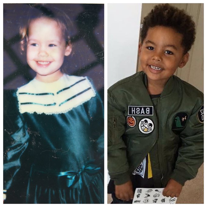 When I was 3 years old and Sebastian at 3 years old ? https://t.co/em9LKg4hhQ