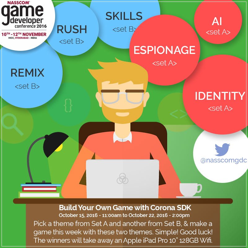 theindiagdc's tweet photo. Don't Miss Out on Participating in #India's Most Exciting GameJam- #BYOG2016! https://t.co/TxtPL2uWF4 #IndieGameDev https://t.co/P3f8EZSjZ0