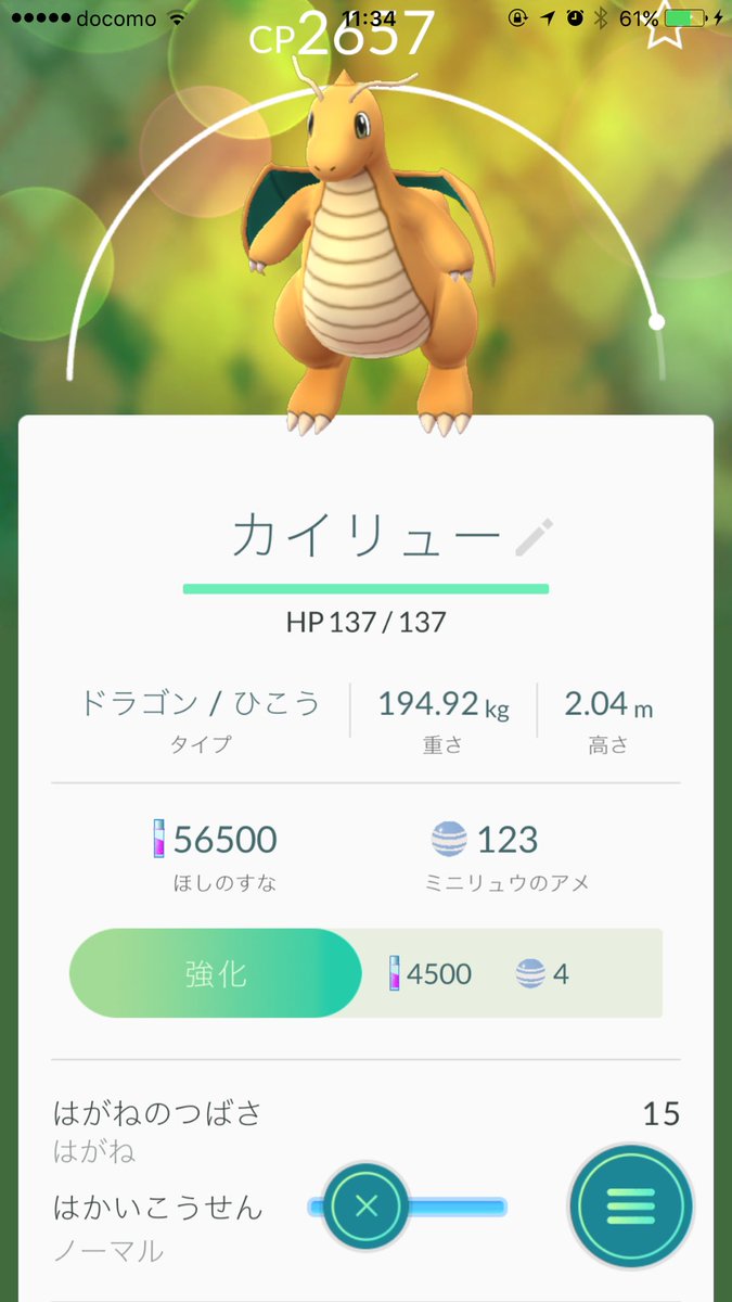マーフィー 地方でせっかく頑張って進化させた カイリュー2匹とも鋼の翼 しまいには野生で捕まえたカイリューも鋼の翼 俺の ポケモンgoには竜の息吹入ってないのかな 仕方がないので4匹目に期待しよう