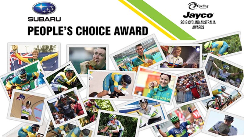Voting Now Open for the 2016 <a href="/SubaruAustralia/">Subaru Australia</a> People’s Choice Award cycling.org.au/News/All-News/… #AussieCycling