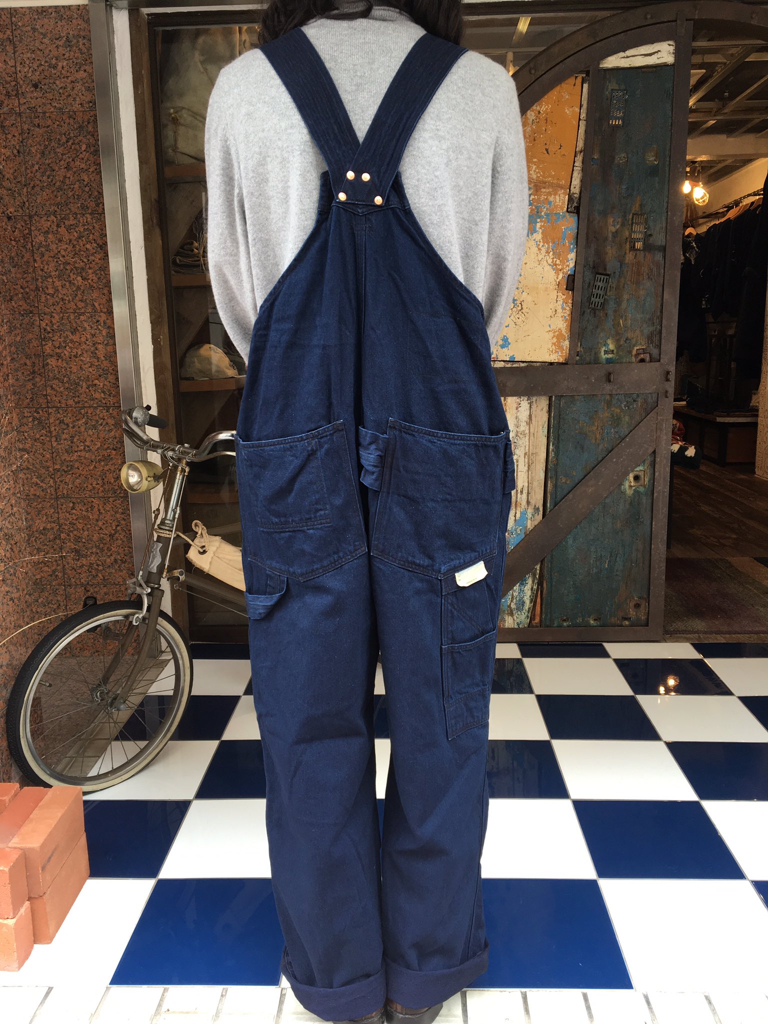 桜舞う季節 kapital IDG×IDGデニム バッシュオーバーオール サイズ3