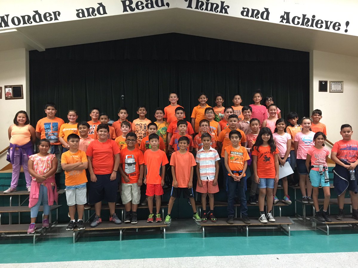 PricePanthers's tweet photo. It's @CHARACTERCOUNTS Week & students are wearing orange for #fairness! #CCWeek2016 #TRRFCC #CharacterCounts https://t.co/kg5SUB5Fku