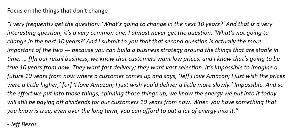 itzarjun's tweet image. Jeff Bezos applying Inversion logic on how to think about change. Thanks @GSpier for forwarding this to me.