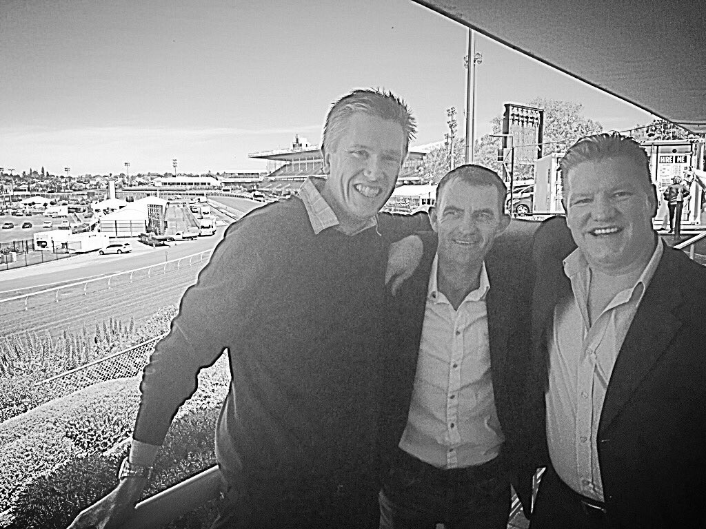 BillyJTweets's tweet photo. @Pinchapoo_Aus Luncheon today at @TheValley with these two legends @dwaynedunn8 & @TrevyG82 #pinchapoo #lovethevalley #horseracing https://t.co/IClGlFgSsZ