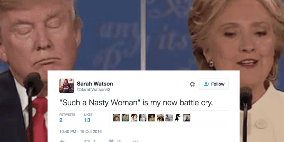 HuffPost's tweet photo. 32 tweets that will make you damn proud to be a Nasty Woman https://t.co/YI2ZCuJe0J https://t.co/onMOTXEN8M