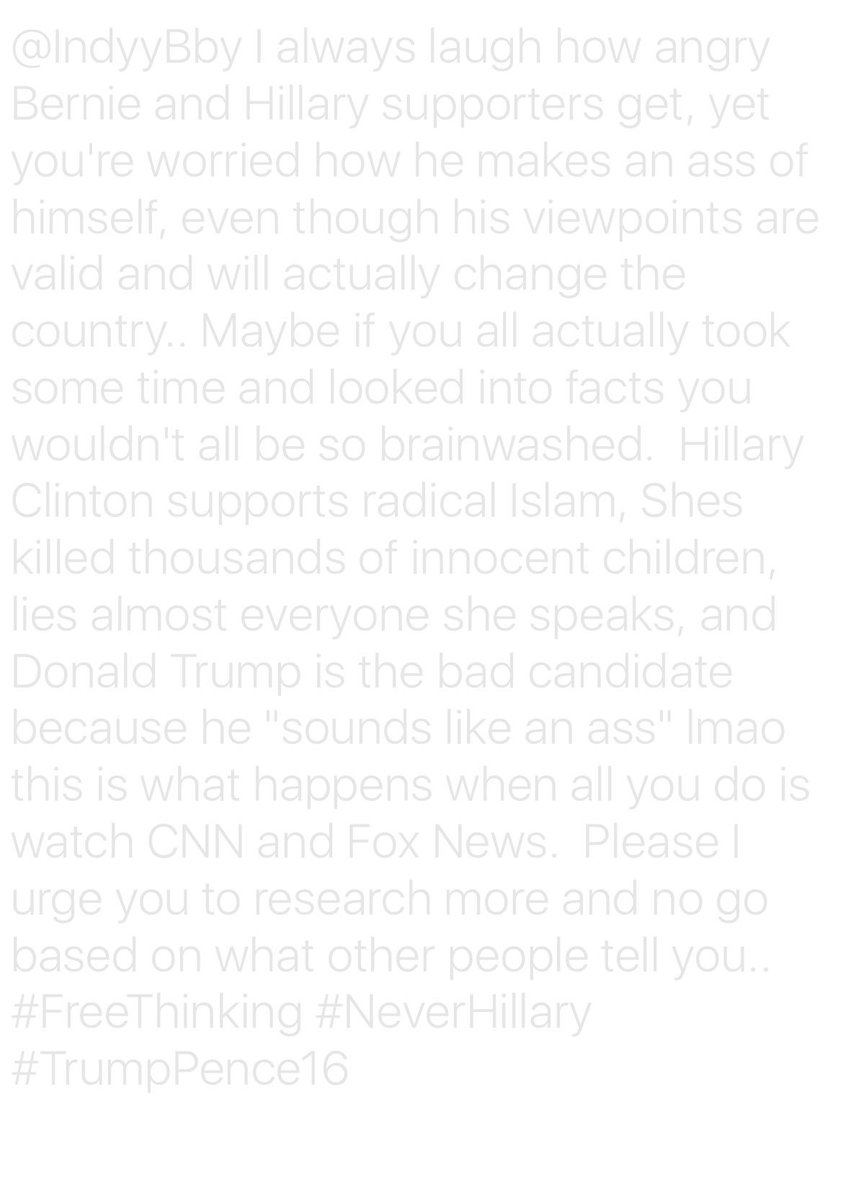 TrutherBotLife's tweet image. #FreeThinking #NeverHillary #TrumpPence16 @IndyyBby