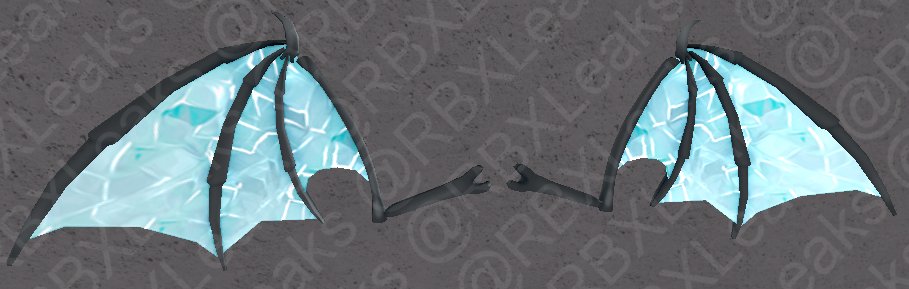 Rbxleaks On Twitter Korblox Ice Dragon Wings Mesh - 