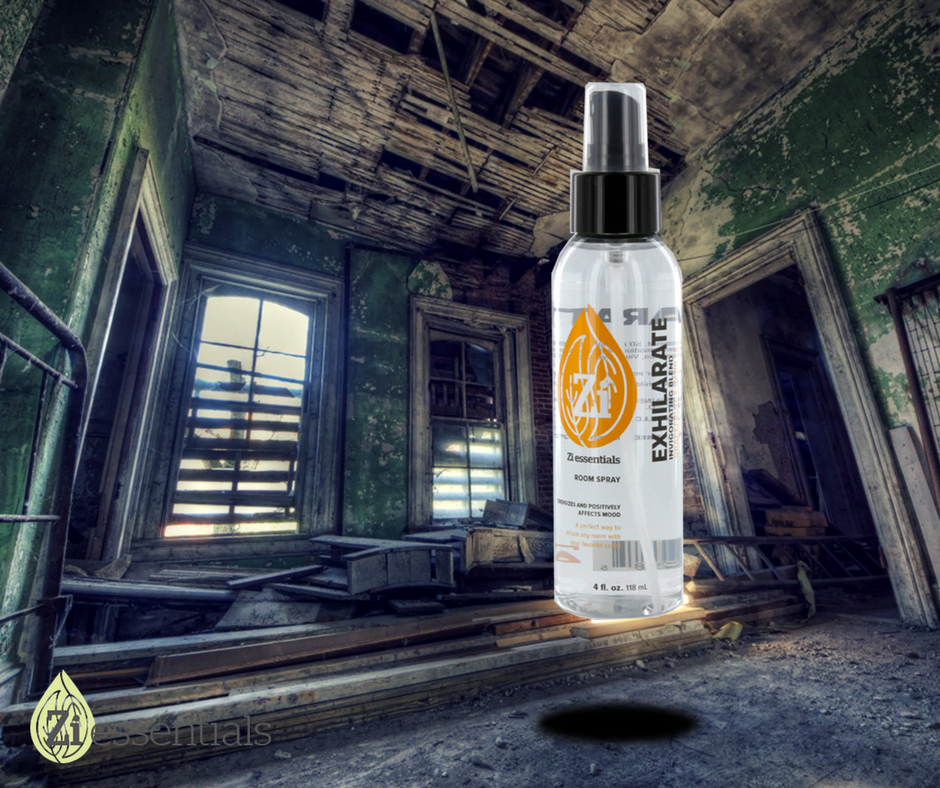 Ziessentials's tweet image. What's spookier than a haunted house? A stinky one. Freshen it up with a spray or two of Zi Essentials room spray.