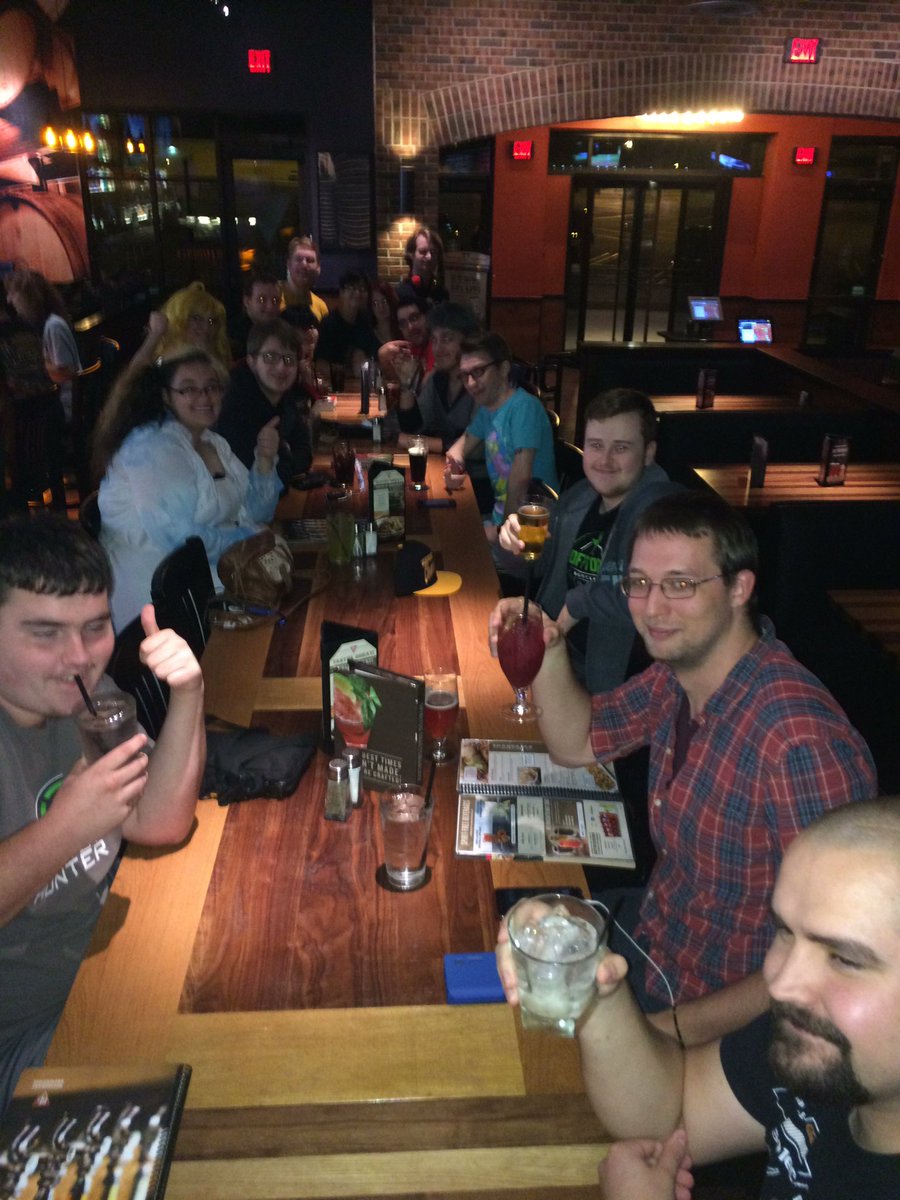 RTpittsburgh's tweet photo. The after party #crewby if only we had as many skills as the real deal! Great Showing #RWBY3pgh @graymartigan @kerryshawcross @TheMilesLuna https://t.co/plHPJbiaBW