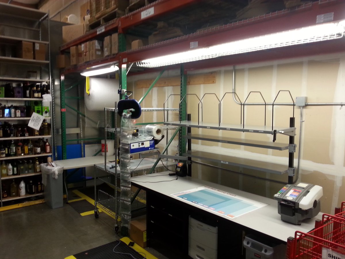 scdenley's tweet photo. SFS is ready to win! Area cleaned with all machines tuned and cleaned. Space ready for orders. https://t.co/fkA33QWutl