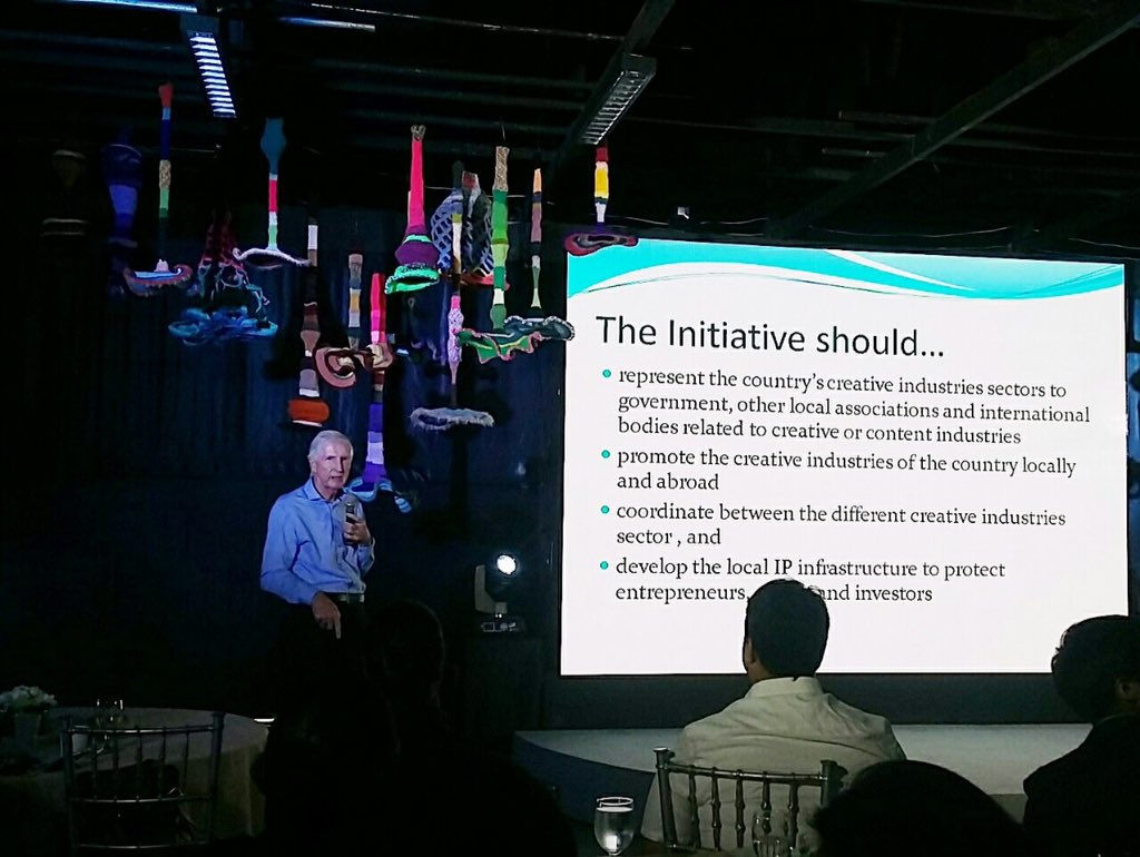 DesignWeekPH's tweet image. Creative Conversations: Henry Schumacher stresses the role of gov&apos;t agencies in protecting Intellectual Property. #DesignWeekPH