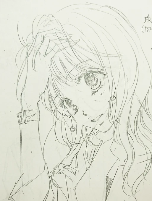 来月読み切りの主人公 有栖、キャラ表絵(頭デカいとか目デカいとかは置いとこうぜ(  ^∀^))。よろしくです☺ 