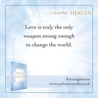 authenticmedia's tweet photo. Love is stronger than any weapon in changing the world! #chasingheaven by @CrystalMcvea. Available on @edencouk &amp; local Christian retailers https://t.co/PsQOmEgxwp