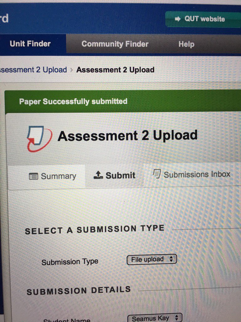 SeamusKay's tweet photo. @QUTMBA First individual assignment complete. Goodbye evil child. https://t.co/gIoz9lnlpx