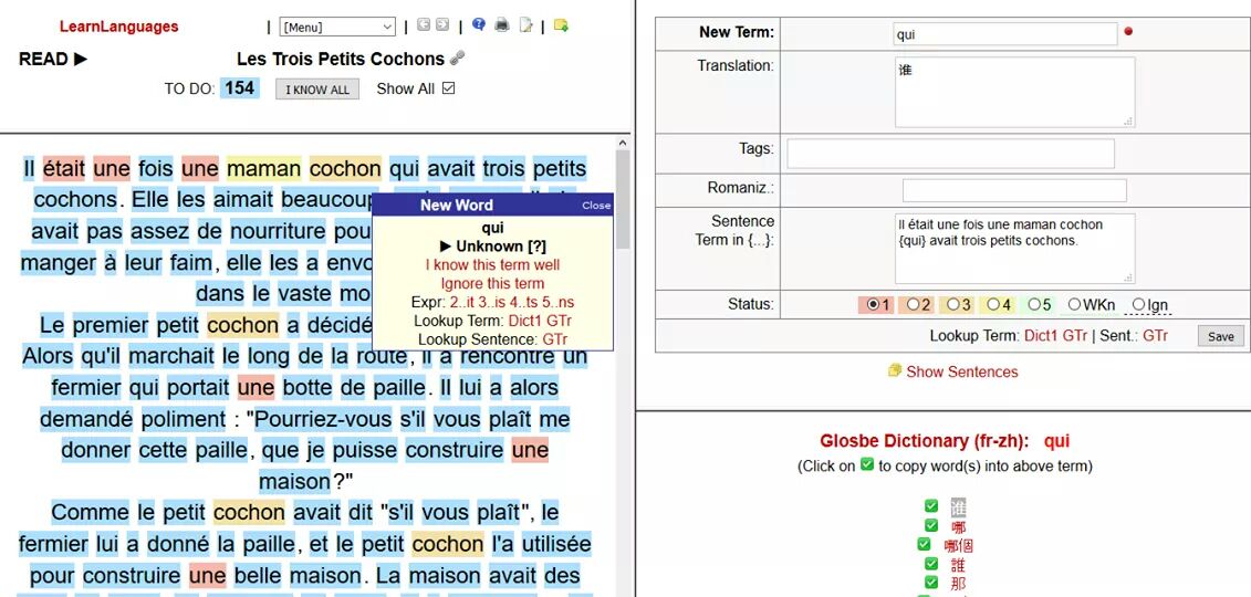 LearnLangTo's tweet image. #SneakPeek of the upcoming release of #LearnLanguages . Demonstrating how a person can learn #French using #Chinese .