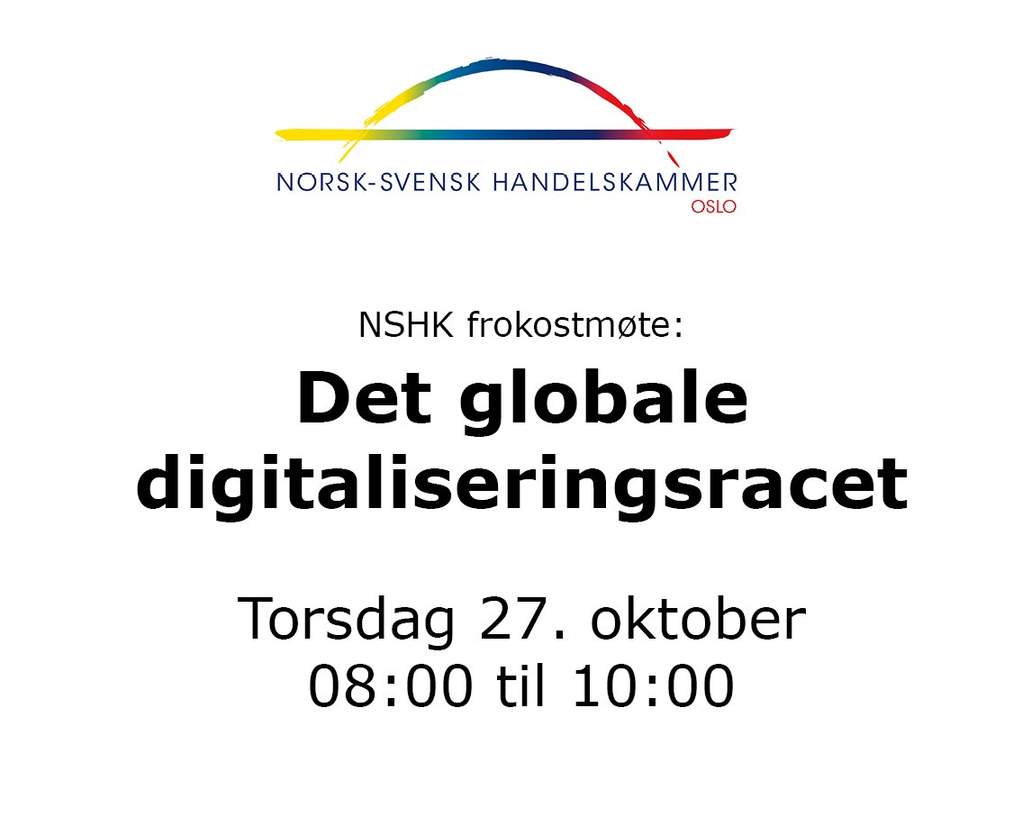 NSHK_Oslo's tweet photo. Velkommen til NSHK-frokostmøte! Fortsatt noen ledige plasser, meld dere på her: https://t.co/5bsvhups5L
@BCG @DN_no @EgonZehnder @EVRY_no https://t.co/kVV1cwgjR3