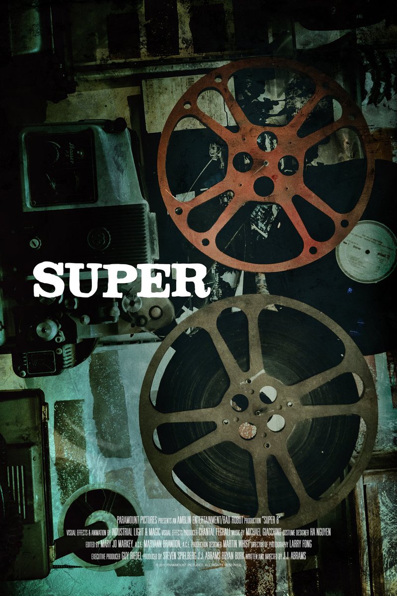 Saslow_Scott's tweet photo. Poster for #super8 by #jjabrams @Joel_Courtney #ellefanning #kylechandler #rileygriffiths #ryanlee #roneldard #noahemmerich #graphicdesign https://t.co/kQxdAyNSCB