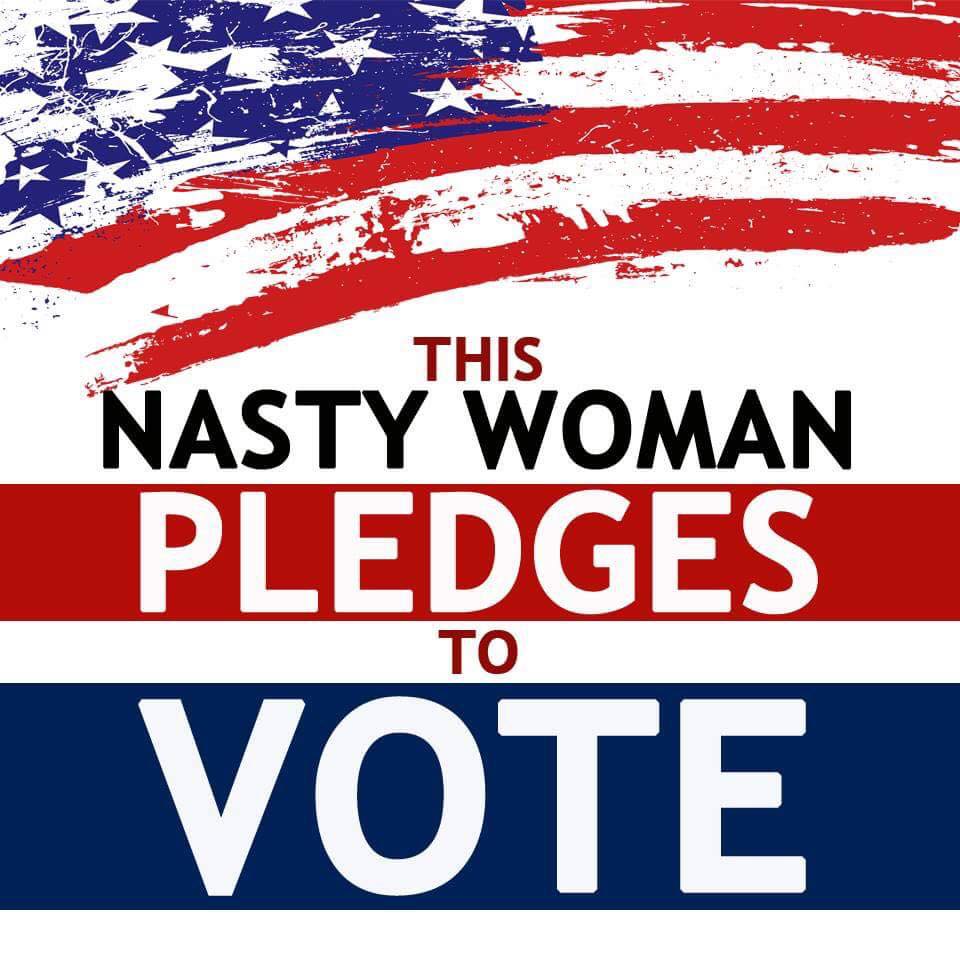 laureldavilacpa's tweet image. Just imagine the "Nasty Woman" race to the polls to vote for @HillaryClinton. #debate #debatenight