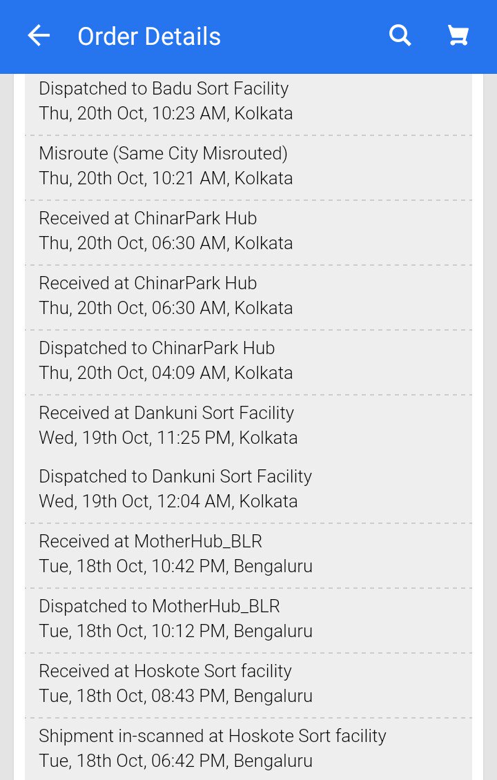 Be_Like_Sadhu's tweet photo. 1/2
I mean for every single tym I ordr you guys need to do these ? Check my last ordr same Misroute.. Ths 1 same thing. Why @Flipkart why ? https://t.co/BDjkabN84F