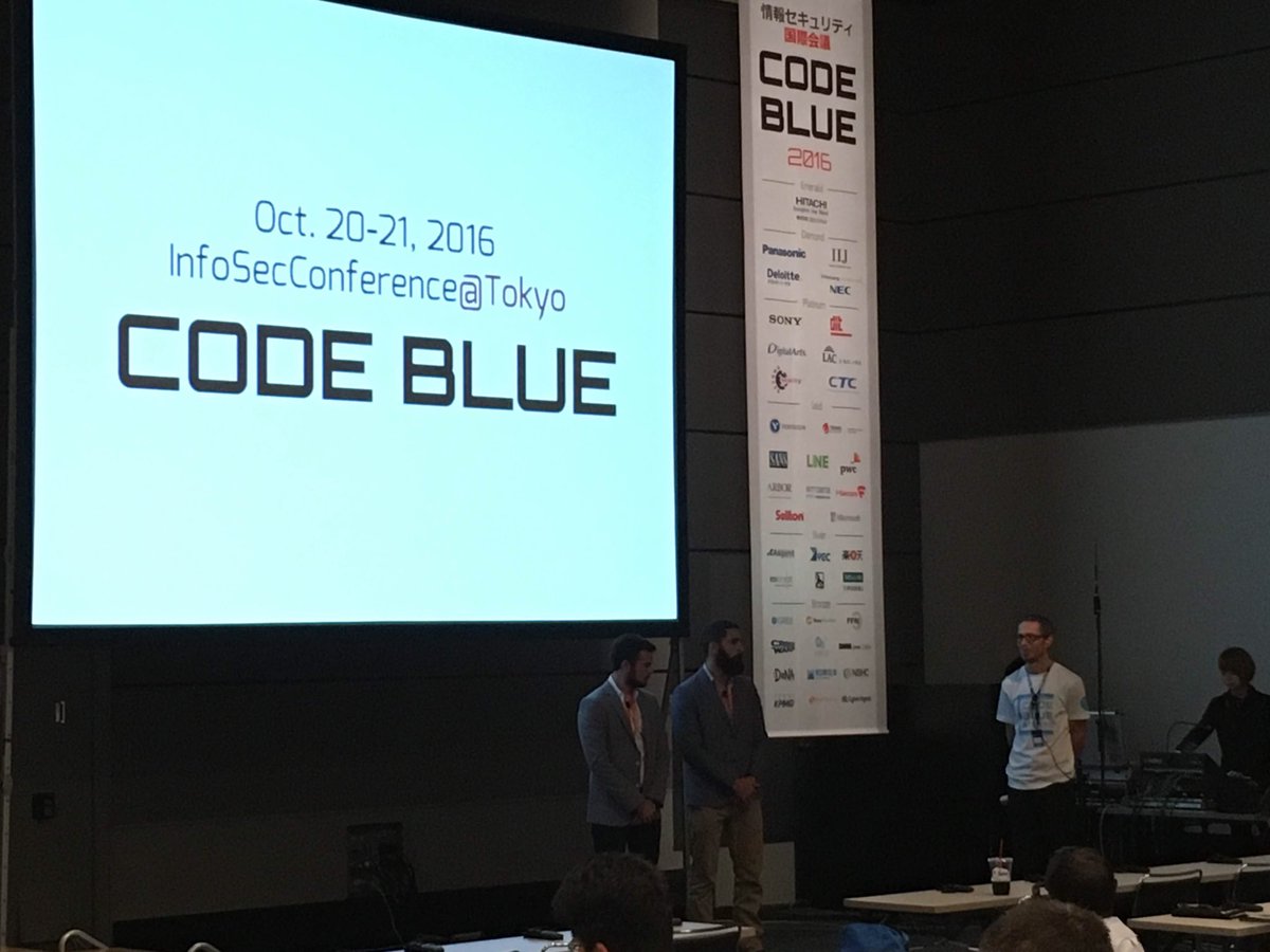 IdoNaor1's tweet photo. Good time at @codeblue_jp ; talk was awesome, time to explore #Tokyo #FacebookMalware https://t.co/UB9wBBvRiP