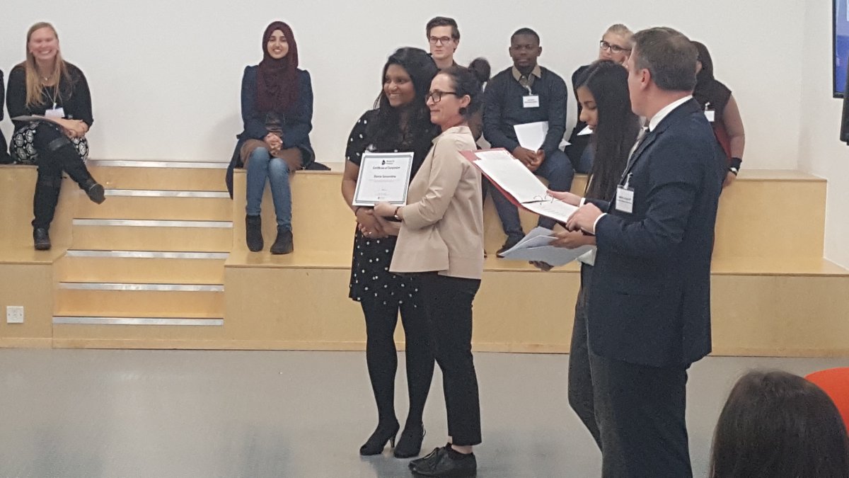 UELSRI's tweet photo. Huge congrats to our wonderful intern Dianne Gunawardena on winning an award at last night's @UEL_News #researchinterns poster evening https://t.co/G0odH7JmQw