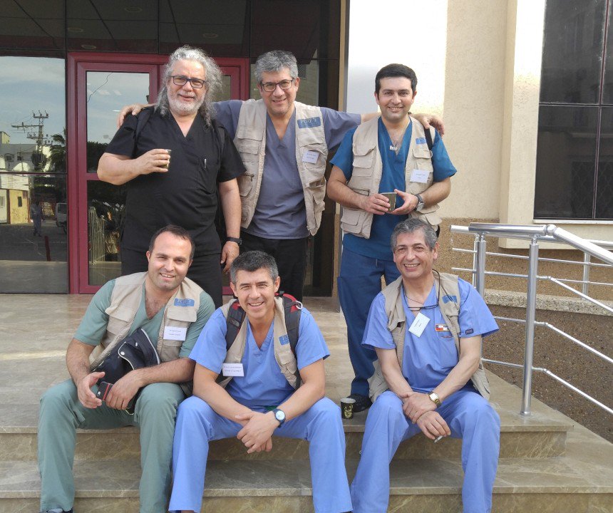 PCRF_Gulf's tweet photo. Chilean surgery team finish off at #AliaHospital #hebron and move to #AlAqsaHospital in #Gaza to help children in need of surgery https://t.co/BY4Dh6YH1D