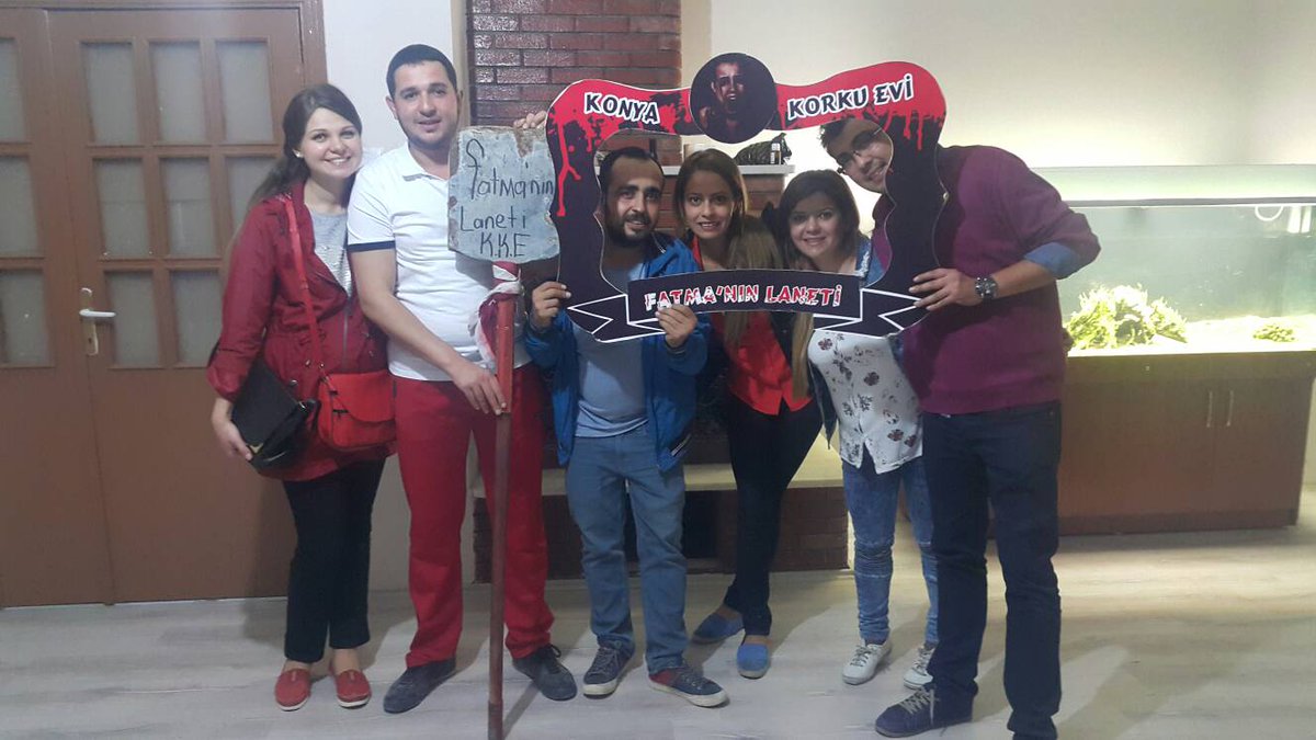 Fatma'nın Laneti ekibimize teşekkür eder #korku #korkuevi #konyakorkuevi