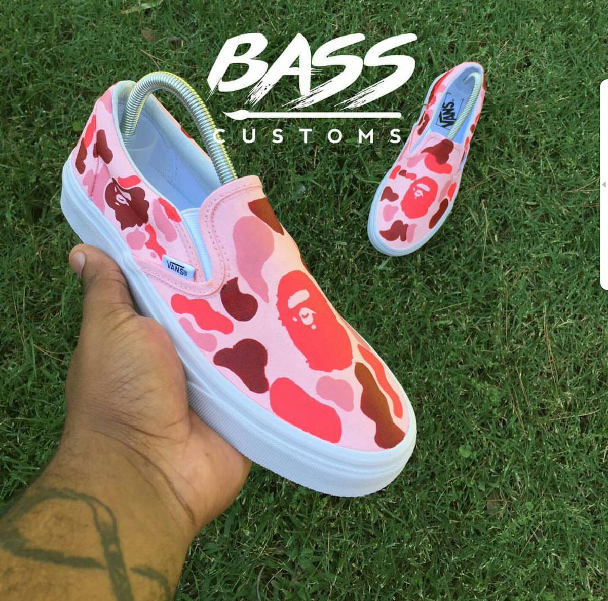 Bape x Vans custom slips 