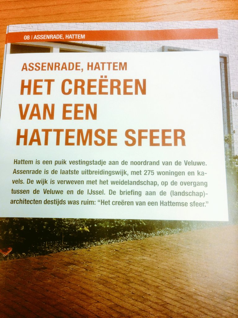oordG's tweet photo. Mooi stukje over inrichting Assenrade @gem_Hattem in Gardenplace van @WienerbergerNL https://t.co/qlPvlGqKfs