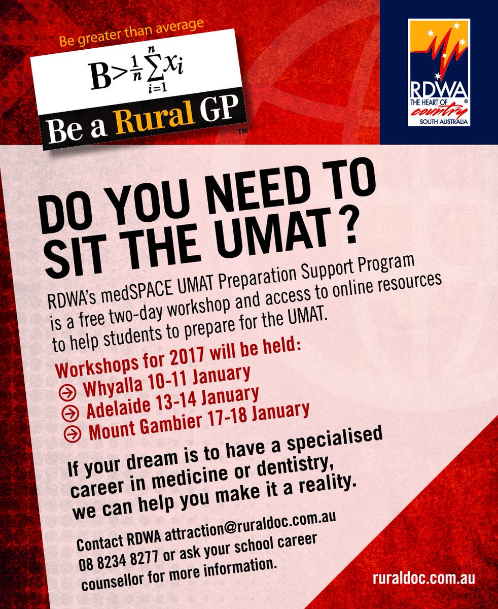 Rural Students in South Australia: this is for you #RuralDocs #loveRural