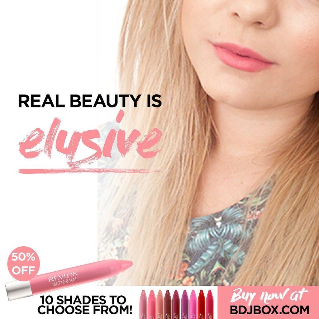 BDJBox's tweet photo. Looking for a rosy pink lippie? #RevlonColorBurst Matte Balm in Elusive is perfect for you… https://t.co/rpIDYkPaC7 https://t.co/mz164eRnnO