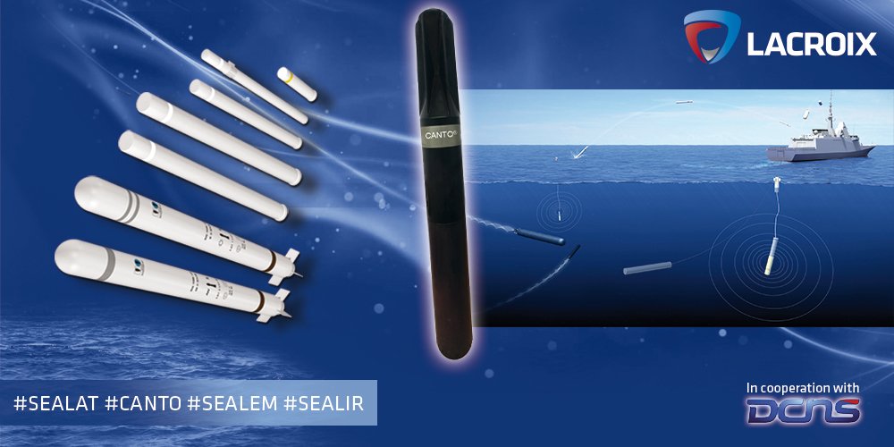 LACROIX_Defense's tweet photo. #Euronaval Day4 Pour une protection navale optimale on vous présente #SEALAT #CANTO® by @DCNS #SEALEM #SEALIR more https://t.co/sJ0zquc59q https://t.co/TS2J1huyuT
