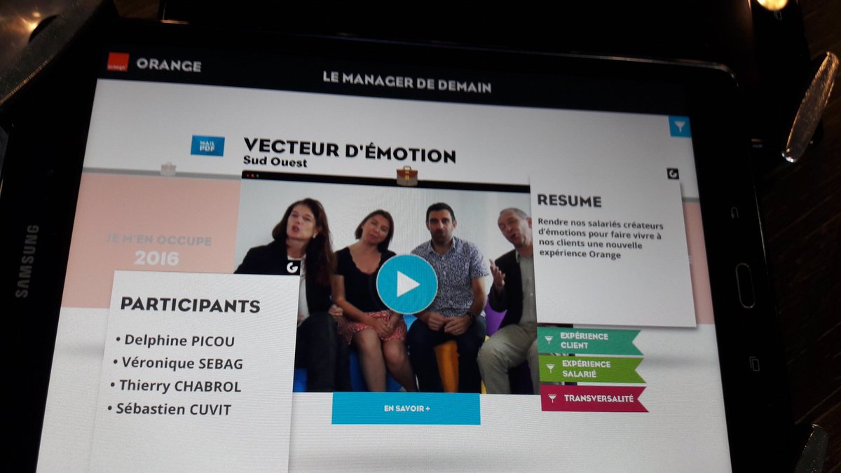 MarylineSAGNE's tweet photo. #gemorange des équipes managers et des projets à découvrir toute la journée @sylcluzel @pipovalliere https://t.co/OfC9WsCTt4